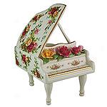 Royal Doulton Old Country Roses Musical Piano