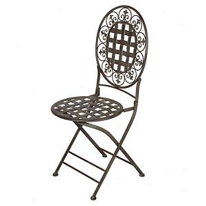 Rust Iron Bistro Chair