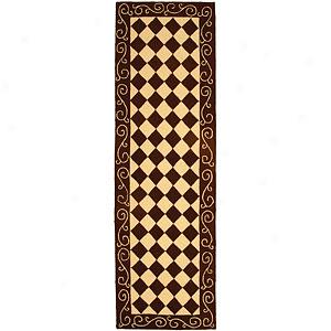 Safavieh Checkerboard & Sc5oll Wool Runner