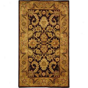 Safavieh Classic Collection Gold Border Wool Rug