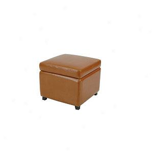 Safavieh Jknathan Saddle Leather Storage Ottoman