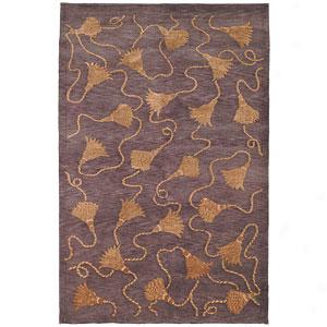 Safavieh Tibetan Plum Hand Knotted Wool & Silk Rug