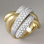 Salvini 18k 1.77 Cttw. Criss Cross Brilliant Ring