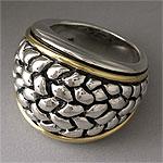 Scott Kay 18k Gold & Sterling Silver Ring
