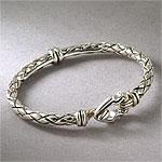 Scott Kay Sterling Silver Pop Up Weaved Bangle