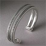 Scott Kay Sterling Silver Weaved Cuff Bracelet