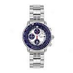 Seiko Men's Flight Alarm Chronograph Sna413