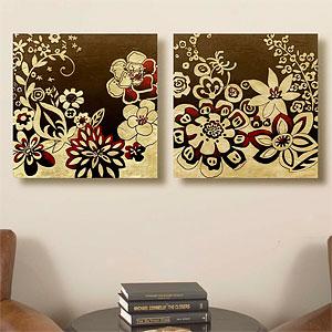 Set Of 2 24x24 Kyoto Garden Canvas Prints