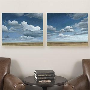 Set Of 2 Sky 20in X 24in Canvas Wrap