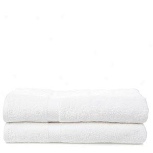 Set Of 2 White Hotel Bath Sheets