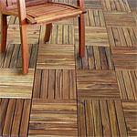 Set Of 20 Six-slat Wood Deck Tiles