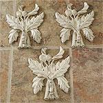 Set Of 3 Leaf/acorn Wall Hooks