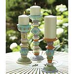 Set Of 3 Totem Candle Holders