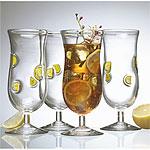 Set Of 4 Citrus 18-oz Iced Tea Glasses