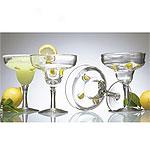 Set Of 4 Citrus Margarita Glasses