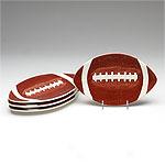 Set Of 8 Football Plates