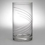 Set Of 8 Spiral Etched Highball Glasses