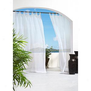 Set Of Two Outdoor Sheer Curtains