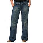 Seven 7 Juniors Blue Denim Cuffed Jeans