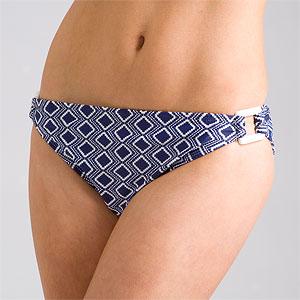 Shoshanna Navy & White Clique Brief Bottom