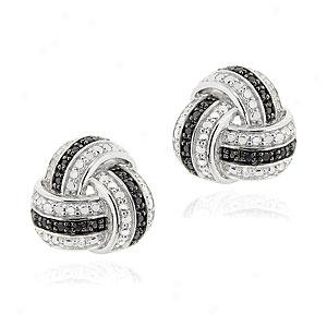 Soft and clear  0.30 Cttw. Diamond Knor Earrings