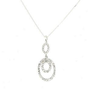 Silver 0.50 Cttw. Diamond Pendant