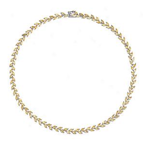 Silver 12.77 Cttw. Citrine Necklace