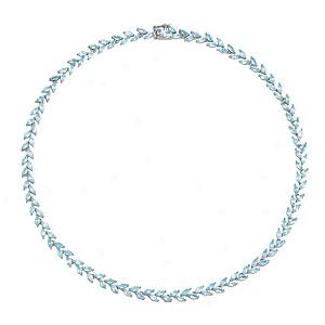 Silver 17.02 Cttw. Topaz Necklace