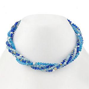 Silvee Blue Glass Necklace