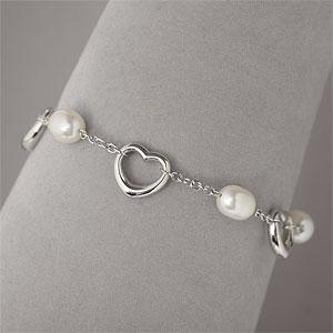 Silver Pearl Bracelet