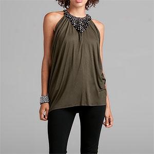 Single Drape Necklace Top