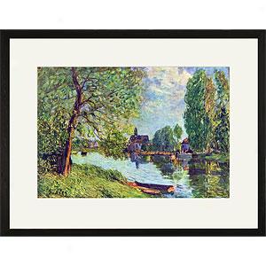 Sisley River At Moret-sur-loing Framed Print