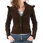 Soundgirl Juniors Brown Corduroy Blazer