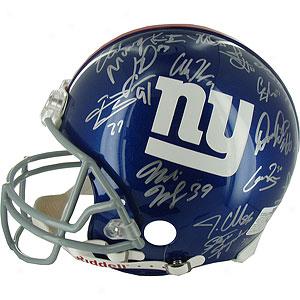 Steiner 2007 Ny Giants Team Signed Helmet