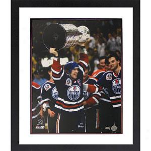 Steiner M Messier Oilers Cup Overhead Signed Photo