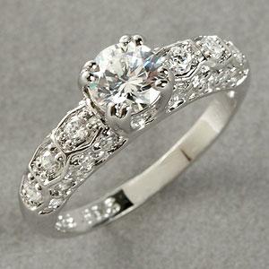 Sterling Silver Celar Cz Ring With Accent Stones