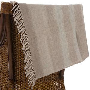 Striped Woven Merino Wool Throw