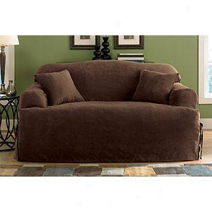 Sure Fit Simply Suede T-cushion Slipcover