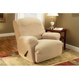 Sure Fit Stretch Tile Sand Recliner Slipcover