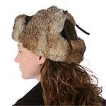 Sureell Genuine Rabbit Fur & Suede Trooper Hat