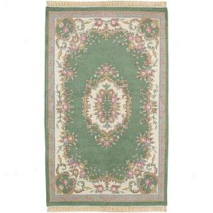 Surya Avalon Green Hand Knotted Wool Rug