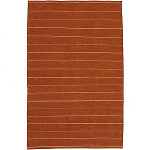Surya Frontier Brick Red Hand Woven Wool Rug