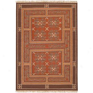 Surya Jewel Tone Ii Rust Hand Woven Wool Rug