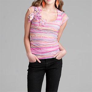 Sweet Pea Aqaaro Kiss Embelished Tee