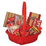 Sweethearts Delight 15pc Valentine's Gift Basket