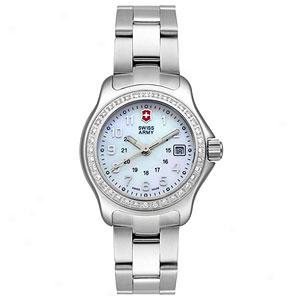 Swiss Army Womens Dia Officer's Diamond Watch