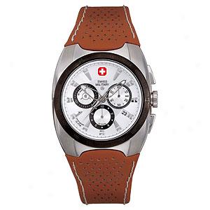 Swiss Military Mens Challenger Leather Watch