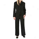 Tahari Arthur S. Levine Petite Pinsreiped Pantsuit