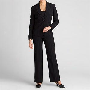 Tahari Black 1-button Pansuit