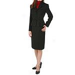 Tahari By Arthue S. Levine Petite Black Flap Suit